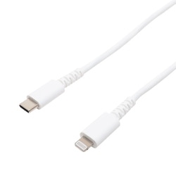 やわらか高耐久 PD対応 USB Type-C to Lightningケーブル ホワイト 2.0m SCL-YS20/WH