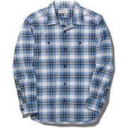 CシールドサーフェスCOCシャツ C-SHIELD Surface Check OC Shirt 5212201 040 ブルー Sサイズ [アウトドア シャツ メンズ]
