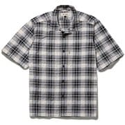 CシールドサーフェスCOC S/S C-SHIELD Surface Check OC Shirt S/S 5212203 152 カーボンブラック Lサイズ [アウトドア シャツ メンズ]