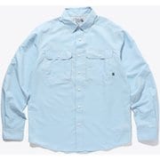 キャニオンソリッドロングスリーブシャツ Canyon Solid Long Sleeve Shirt OE7043 453 Blue Chambray Sサイズ [アウトドア シャツ メンズ]