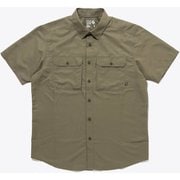 キャニオンソリッドショートスリーブシャツ Canyon Solid Short Sleeve Shirt OE7044 397 Stone Green Sサイズ [アウトドア シャツ メンズ]