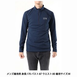 【新品未使用品】マウンテンハードウェア エステロロングスリーブジップT長袖 Mサイズ ブラック メンズウエア 男性用 アウトドア 登山 MOUNTAIN HARDWEAR マウンテンハードウェア 男女兼用 エステロ