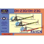 LFMPE7255 ヒラー OH-23D/OH-23G レイブン （米陸軍） [1/72スケール プラモデル エアクラフトシリーズ]