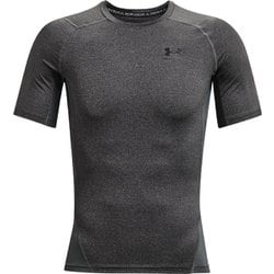 ヒートギアアーマー コンプレッション ショートスリーブ シャツ メンズ 機能性スポーツウェア シャツ CarbonHeather/Black（090） MDサイズ 1361518