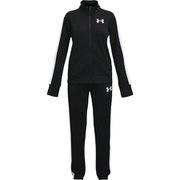 ガールズ 二ット トラックスーツ KNIT TRACK SUITS 1363380 Black/White/White(002) YSMサイズ [スポーツ 上下セット キッズ]