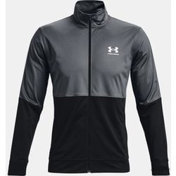 ピケ トラックジャケット PIQUE TRACK JACKET 1366202 Pitch Gray/White(012) SMサイズ [ランニングウェア ジャケット メンズ]
