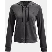 ライバルテリー フルジップ フーディー RIVAL TERRY FZ HOODIE 1369853 Jet Gray/Black(010) LGサイズ [ランニングウェア フーディー レディース]