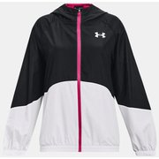 ウーブン フルジップ ジャケット WOVEN FULL ZIP JACKET 1371095 BLK/WHT(001) YSMサイズ [スポーツウェア ジャケット キッズ]