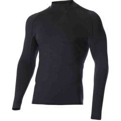 ヒートギア フィッティド ロングスリーブ モックシャツ 1371672 Black/Mod Gray (001) XLサイズ [ゴルフ インナーシャツ メンズウェア]