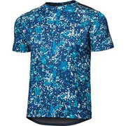 スピードストライド メッシュ ショートスリーブ Tシャツ プリント SPEED STRIDE MESH PRINTED SS 1371875 Deep Sea(458) MDサイズ [ランニングウェア シャツ メンズ]
