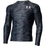 アイソチル コンプレッション ロングスリーブ シャツ プリント ISO-CHILL Comp LS Printed 1371893 Black(001) LGサイズ [コンディショニングウェア シャツ メンズ]