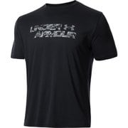 テック ショートスリーブ Tシャツ ワードマーク シーズナル 1371908 Black/Pitch Gray (001) LGサイズ [ランニングウェア シャツ メンズ]