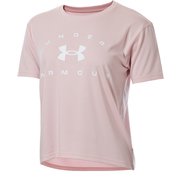 テック ワードマーク グラフィック Tシャツ Tech Wordmark Graphic Tee 1372741 Retro Pink(676) LGサイズ [ランニングウェア シャツ レディース]