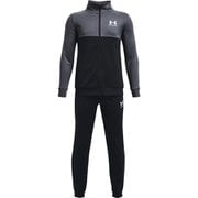カラーブロック ニット トラックスーツ COLOR BLOCK KNIT TRACK SUITS 1373978 Black/White(001) YLGサイズ [キッズ ジャージ上下 ボーイズ]