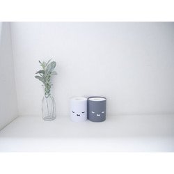 miffy トイレットペーパーカバー ホワイト＆グレー 2P