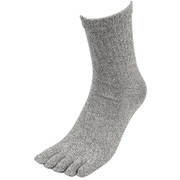 ハイパー強靭ソックス 5本指 3P /サイズ 25~27cm/ モク RH-5555