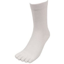 快心地ソックス 5本指 4P /サイズ 25～27cm/ ホワイト RK-5080