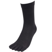 快心地ソックス 5本指 4P /サイズ 25~27cm/ ブラック RK-5080
