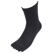 綿心地ソックス 5本指 3P /サイズ 25~27cm/ ブラック RK-5104