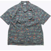ヒューソンパークショートスリーブシャツ Hewson Park Short Sleeve Shirt PM1912 464 Collegiate Navy Camping Print Mサイズ [アウトドア シャツ メンズ]
