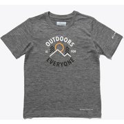 マウントエコーショートスリーブグラフィックシャツ Mount Echo Short Sleeve Graphic Shirt AB6637 039 Columbia Grey Heather All Together Sサイズ [アウトドア トップス キッズ]