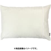 IN61550-07 [枕カバー 綿100％ 上品なサテンストライプ地 はしごレース イニコ 43×63cmまくら用 アイボリー]