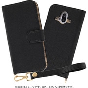 RT-KFB52ALC2/B [らくらくスマートフォン F-52B用 手帳型ケース クリアポケット ハンドストラップ ルーペ付/ブラック]