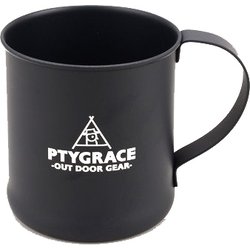 PY-SIE037 18-8 ブラック シングルマグカップ 300ml 袋入 [マグカップ]