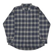 KANGOL チェックワイドシャツ 67ネイビー Lサイズ C9150N 67 L