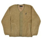 C6163N 14 L [KANGOL プードルフリースノーカラージャケット 14ベージュ Lサイズ]