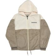 C6164N 13 M [KANGOL シルキーフリースフルZIPパーカー 13アイボリー Mサイズ]