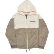 C6164N 13 LL [KANGOL シルキーフリースフルZIPパーカー 13アイボリー LLサイズ]