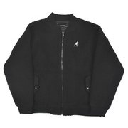 C6162N N9 L [KANGOL 中綿ボアフリースジャケット N9ブラック Lサイズ]