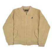 C6162N 14 M [KANGOL 中綿ボアフリースジャケット 14ベージュ Mサイズ]
