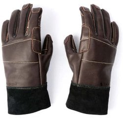 焚火グローブ 耐熱グローブ ブラウン レギュラーサイズ DK001
