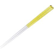 食洗機対応 塗り箸 23cm 花栞 イエロー 10053