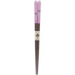食洗機対応 塗り箸 18cm スマイル ピンク 17068