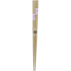 子供箸 18cm 先角ですべりにくい ビ-ズうさぎ ピンク 17554