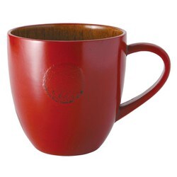 Cマグカップ 水玉 根来 漆加工 B01-05