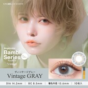 バンビシリーズ ヴィンテージ ワンデー ヴィンテージグレー 10枚入 -5.50 [カラーコンタクトレンズ]