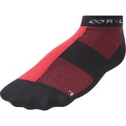 R×L レーシング グリップ ソックス(ラウンド) TRR-20R 1030 ブラック×レッド Mサイズ(24-26cm) [ランニングウェア ソックス]