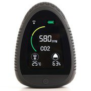 Cuact CO2濃度測定器 CO2濃度・温度・湿度測定・WiFi対応 ブラック CUA-CO2-WF01