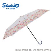 折りたたみ傘 サンリオ 55cm 手開き式 安全カバー マイメロディ/フラワー 90559