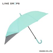 LINEDROPS キッズ トランスフォーム傘 ジャンプ式 55cm 8本骨 ミントグリーン 22LD-55TF
