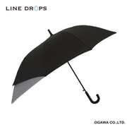 LINEDROPS キッズ トランスフォーム傘 ジャンプ式 55cm 8本骨 ブラック 22LD-55TF