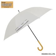 長傘 晴雨兼用 ピーナッツ スヌーピー 50cm 手開き式 8本骨 遮光 UVカット 99%以上 遮熱効果付 安全カバー付 雪の日 56146