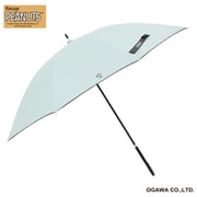 長傘 晴雨兼用 ピーナッツ スヌーピー 50cm 手開き式 8本骨 遮光 UVカット 99%以上 遮熱効果付 安全カバー付 スヌーピー/ミントA 56162