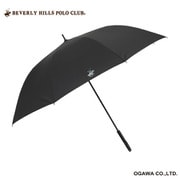 長傘 BHPC ビバリーヒルズポロクラブ 70cm ジャンプ式 8本骨 ワンポイントロゴ付 ブラック 71158
