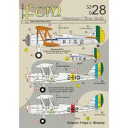 FCM32028 1/32 エアクラフト用デカール ステアマン N2S-5 / デ・ハビランド D.H.82 タイガー・モス [プラモデル用品]