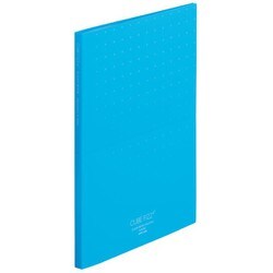 CUBE FIZZ クリヤーブック スタンド式 A4 10P ブルー N6002-8